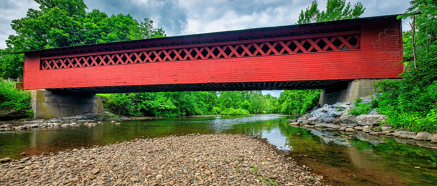 Burt Henry Covered Bridge Photograph by Andy Crawford