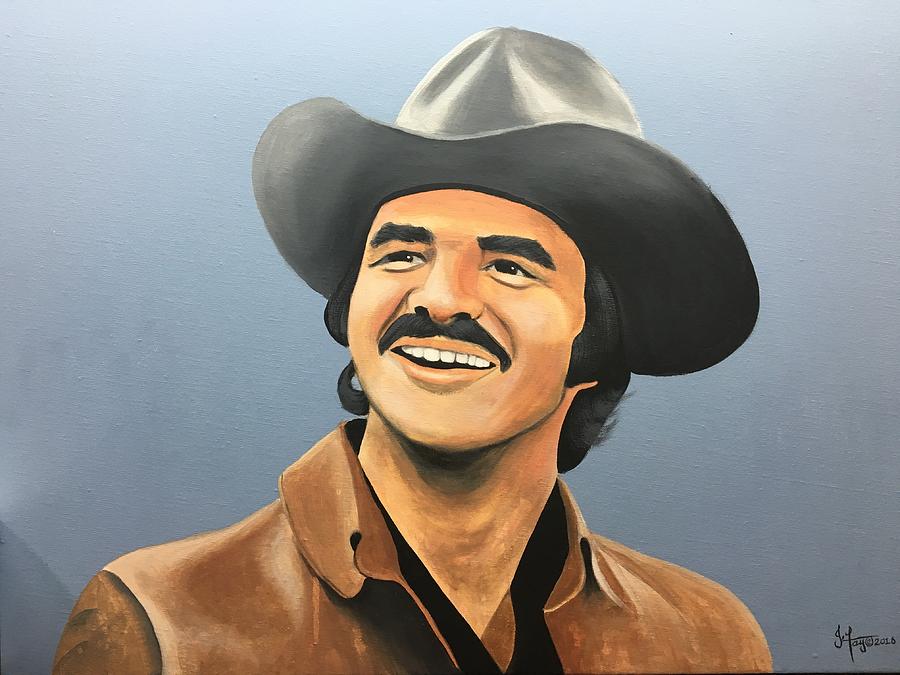 Burt Reynolds Painting by Joan Koser - Fine Art America