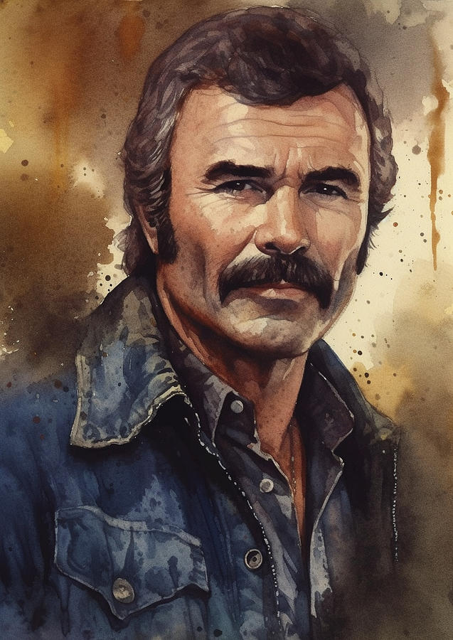 Burt Reynolds Digital Art by Thuy Dinh Thi - Pixels