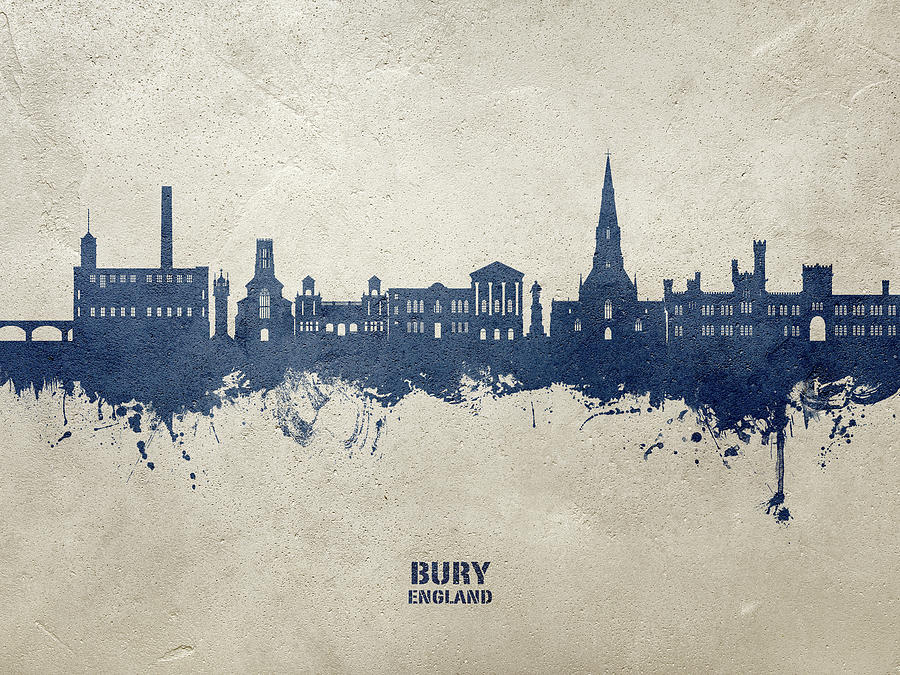 Bury England Skyline #44 Digital Art by Michael Tompsett