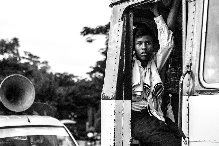Bus Boy Photograph by Joshua Van Lare