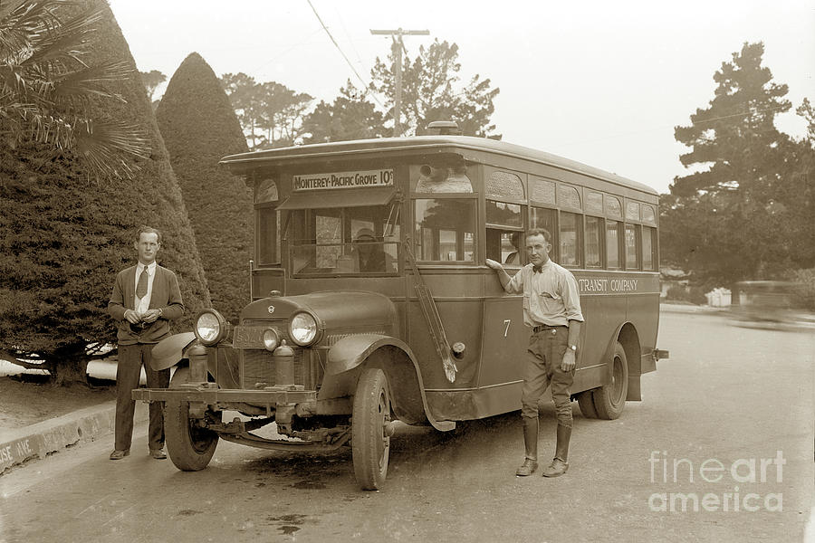 Car Photograph - Bus REO Motor Car Company Lansing, Michigan, U.S.A.  Circa 1931 by Monterey County Historical Society