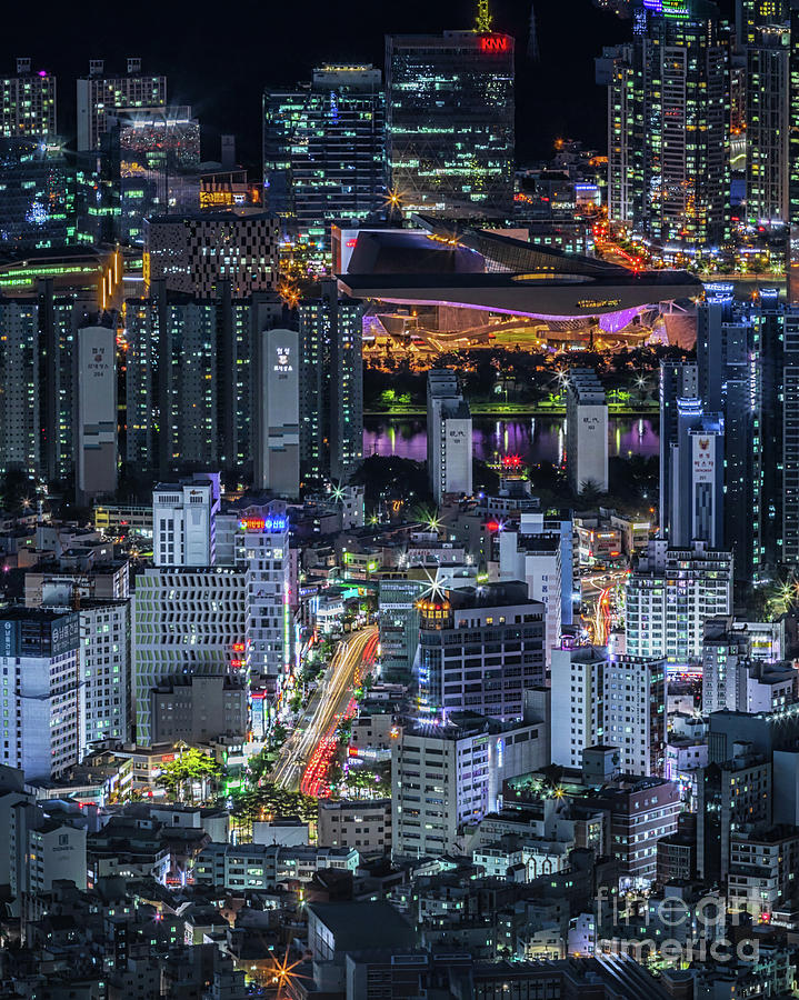 Busan Photograph - Busan by night by David Rocaberti Busan Photograph - Busan by night by David Rocaberti