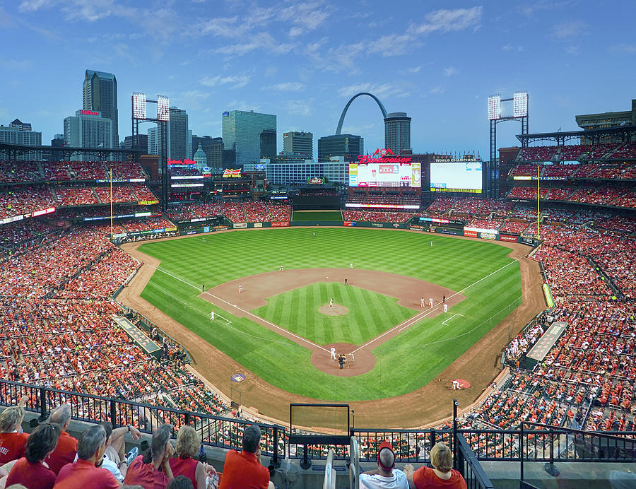 Busch Stadium at Dusk Photograph by C H Apperson - Fine Art America