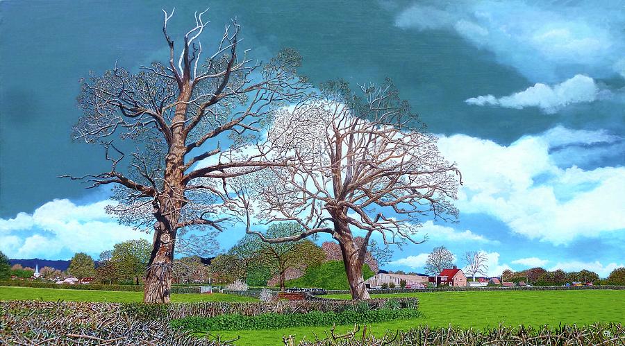 Bushbury Farm Painting by Sam Hall