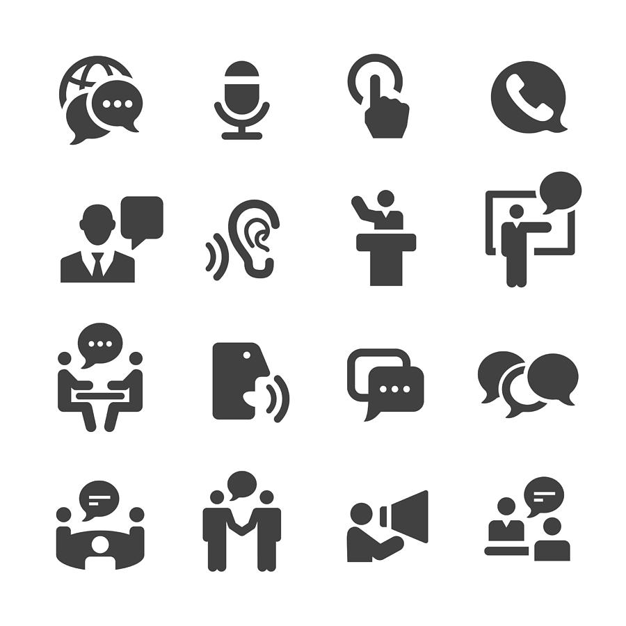 Business Communication Icons - Acme Series Drawing by -victor-