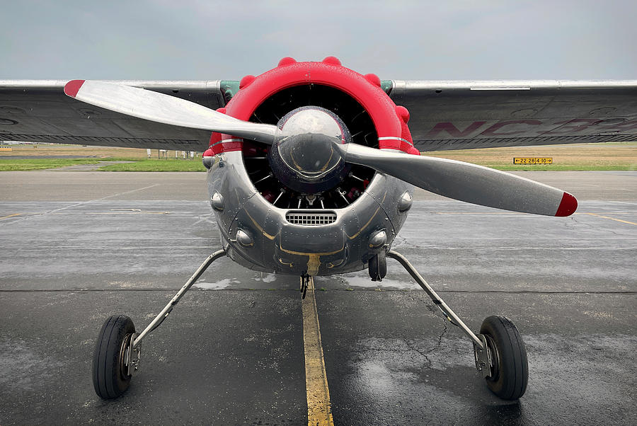 Business End of a Businessliner Cessna C-195 Photograph by Bill Swartwout