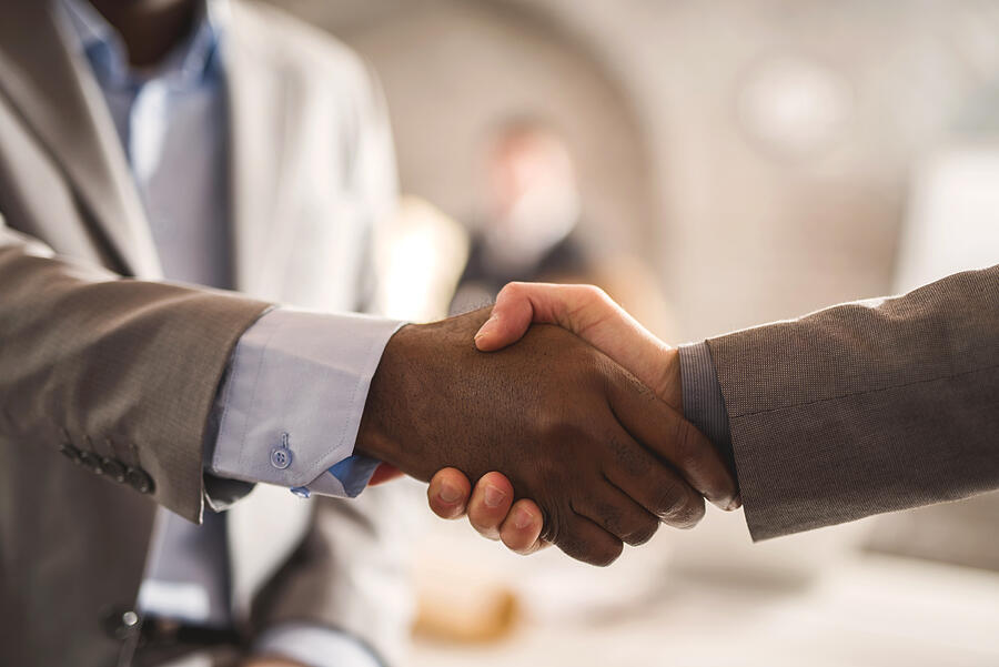 Business handshake. Photograph by BraunS