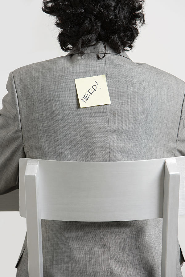 Businessman with adhesive note stuck to his back Photograph by Image Source