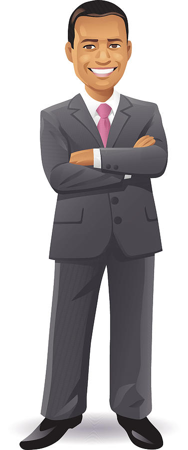 Businessman With Arms Crossed Drawing by Kbeis