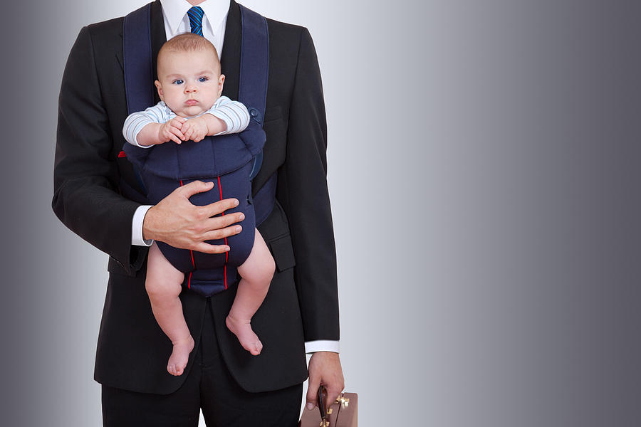 Businessman With Baby Photograph by Gchutka