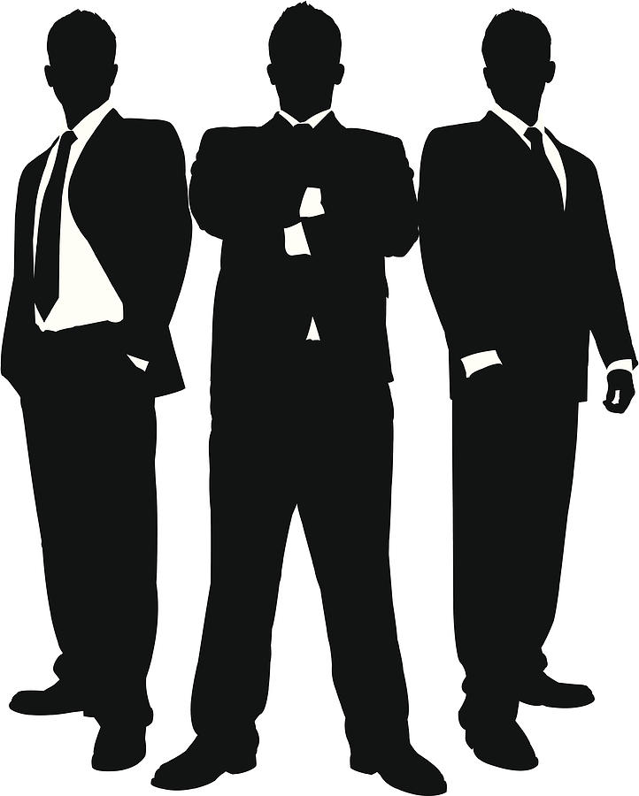 Businessmen in Black Series Drawing by Illustrious