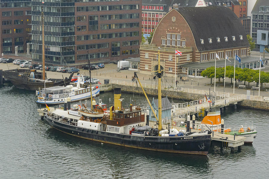 Bussard steam ship and Cog ship at the Kiel Maritime Museum Photograph by Sjo Bussard steam ship and Cog ship at the Kiel Maritime Museum Photograph by Sjo