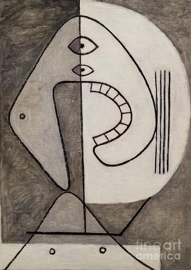 Bust of a Woman by Pablo Picasso 1928 Drawing by Pablo Picasso