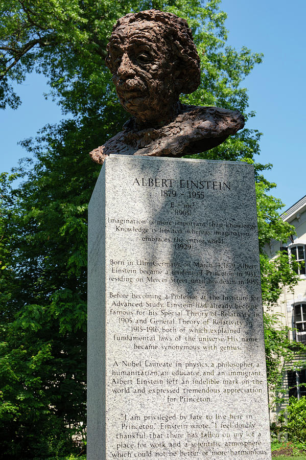 Bust of Einstein Photograph by Bob Phillips