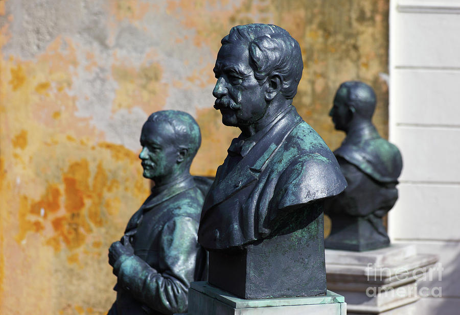 Bust of Ferdinand de Lesseps Panama City Photograph by James Brunker