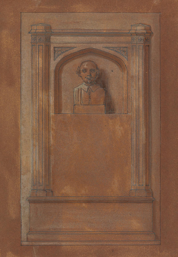 Bust of Shakespeare Drawing by Robert Smirke