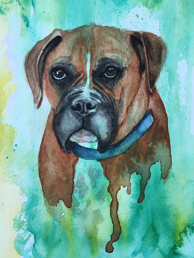 Buster Painting by Christine Marie Rose