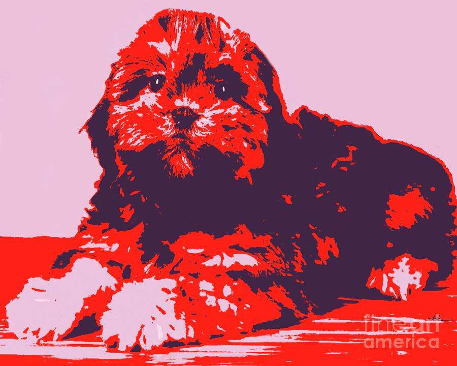 Puppy Painting - Buster by Jack Bunds Puppy Painting - Buster by Jack Bunds