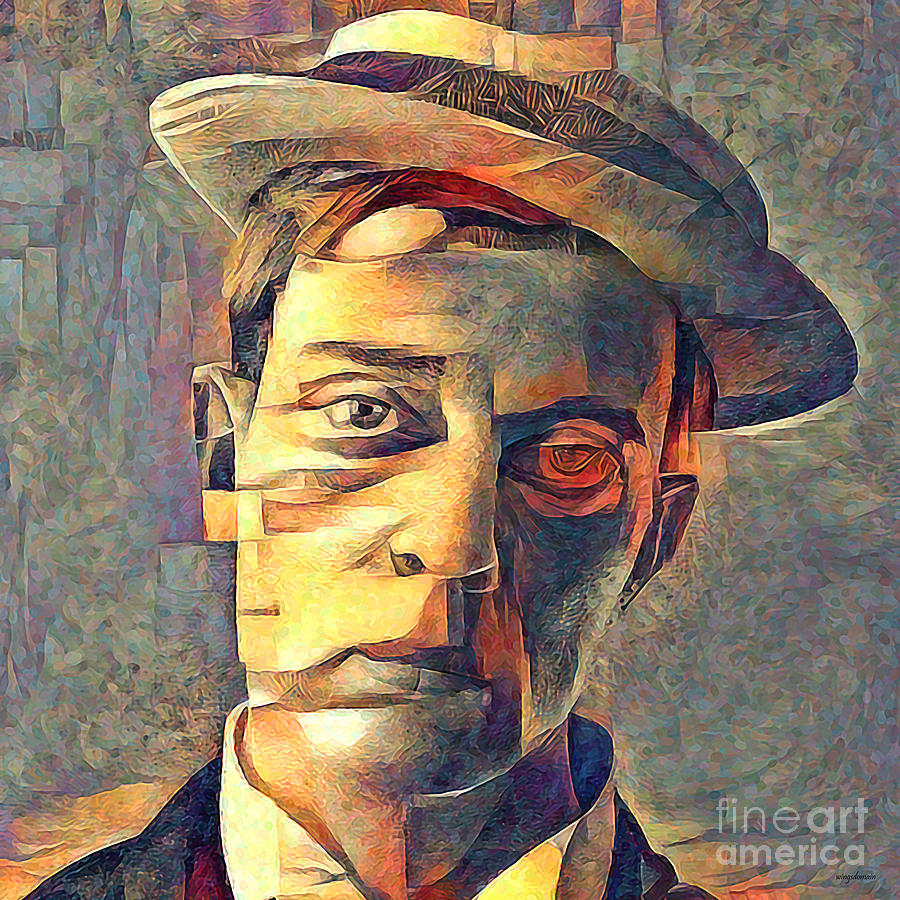 Buster Keaton Contemporary Art 20210719 square Photograph by Wingsdomain Art and Photography
