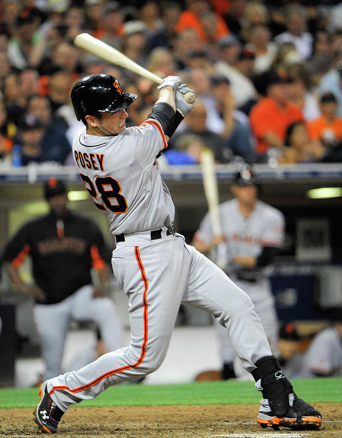 Buster Posey Photograph by Denis Poroy