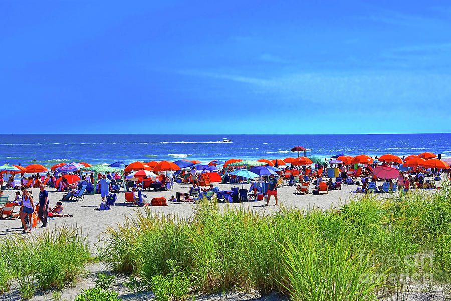 Busy Beach Day Atlantic City Nj Photograph