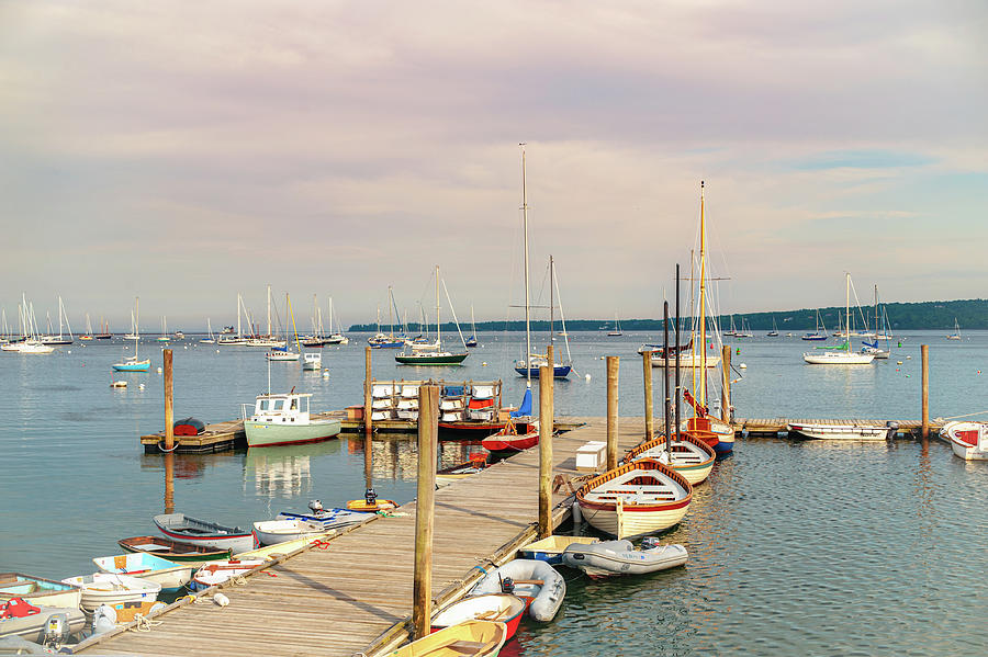 Busy Rockland Harbor Maine Photograph by Marianne Campolongo