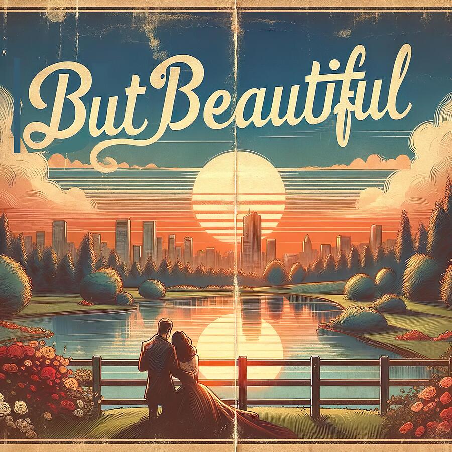 Sunset Digital Art - But Beautiful by Retro Movie Posters Sunset Digital Art - But Beautiful by Retro Movie Posters