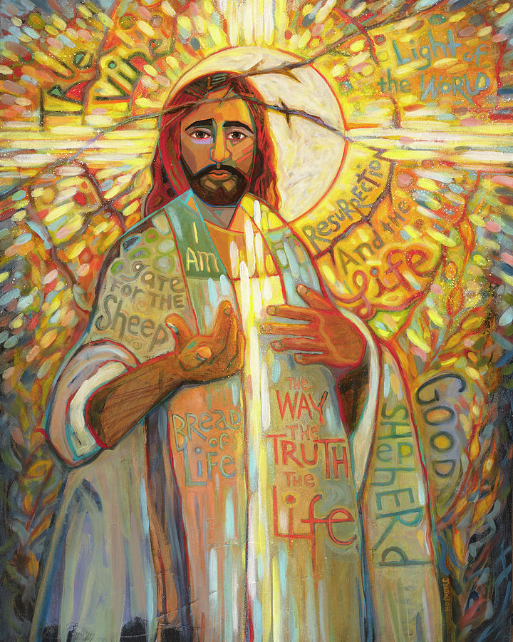 Jesus Christ Painting - But Who Do You Say That I Am? by Jen Norton