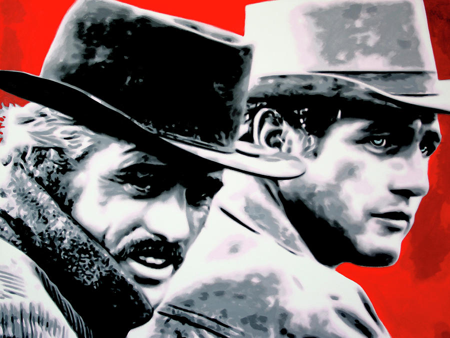 Butch Cassidy and the Sundance Kid Painting by Hood MA Central St Martins London