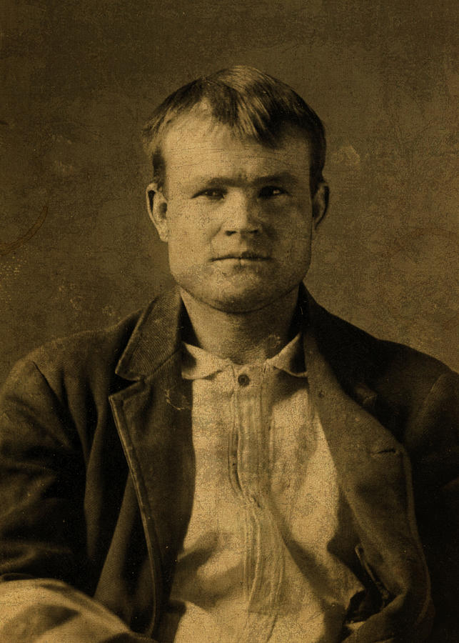 Butch Cassidy Vintage Portrait Mixed Media by Design Turnpike Pixels