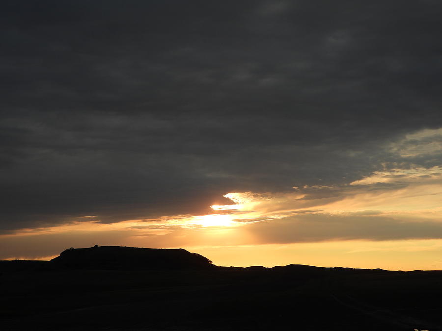 Butte Silhouette Photograph by Amanda R Wright