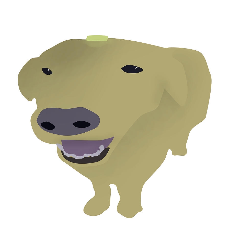 Butter Dog Dog With The Butter On Him Poster Painting by Harris Clarke