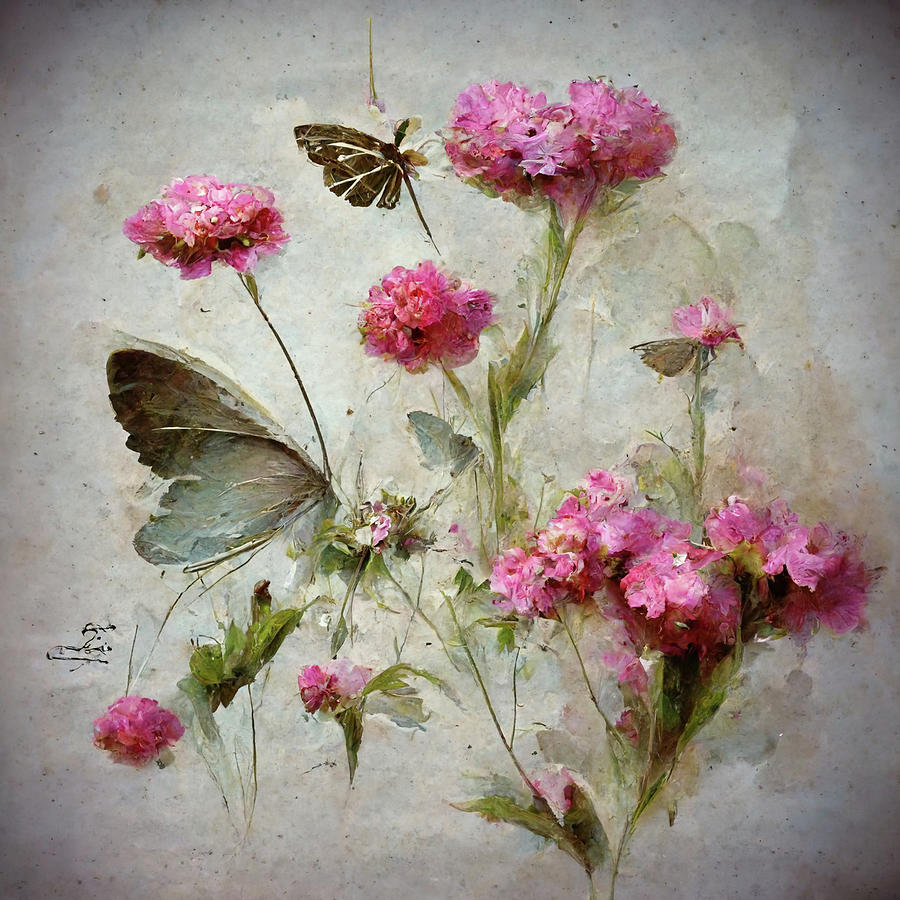 Butterflies And Flowers 3 Photograph by Athena Mckinzie