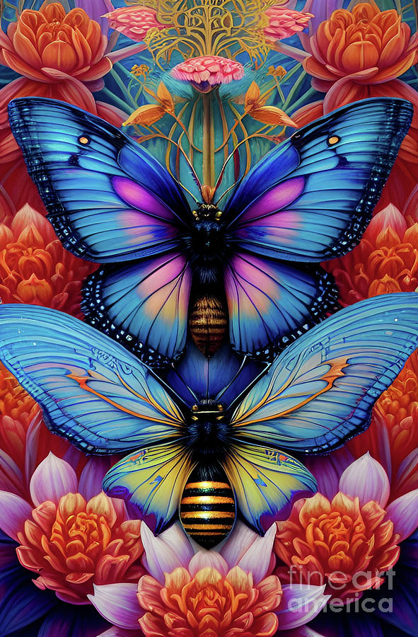 Butterflies Cheerfulness Art Digital Art by Debra Miller
