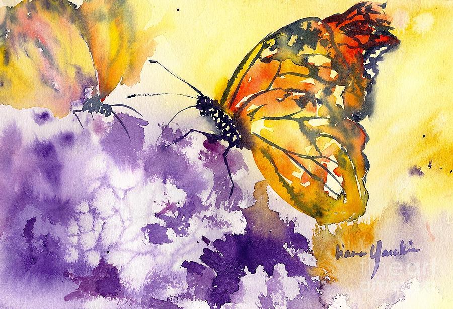 Butterflies II Painting by Liana Yarckin