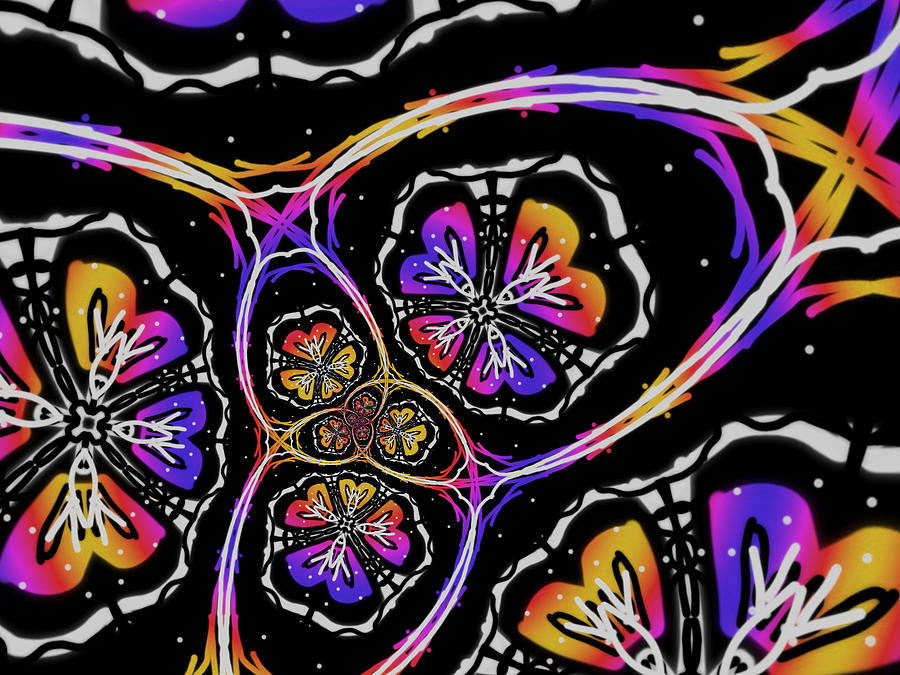 Butterflies In Space Digital Art