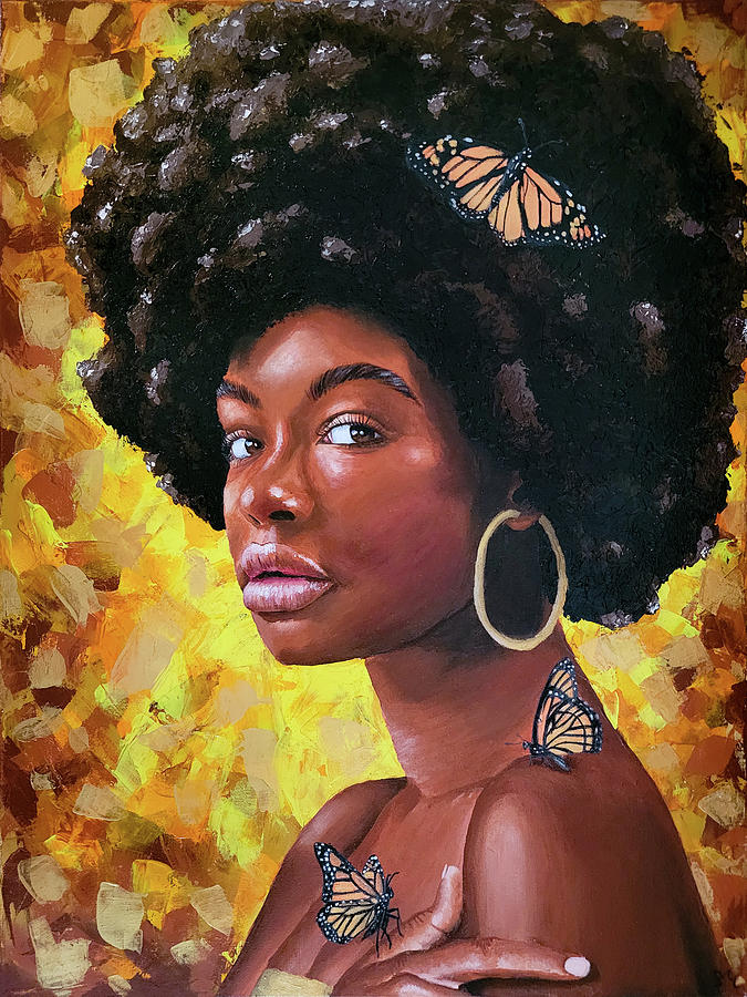 Butterflies' Queen Painting by Sabina Malva - Fine Art America