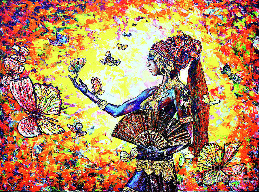 Butterflies Painting by Viktor Lazarev