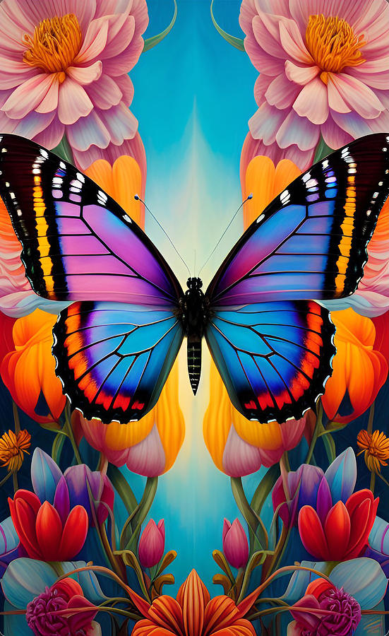 Butterfly Art Digital Art by La Moon Art - Fine Art America