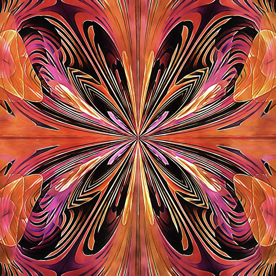 Butterfly Digital Art - Butterfly Art Nouveau by Susan Maxwell Schmidt