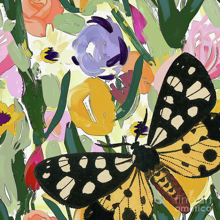 Butterfly Blast 3 Painting by Tina LeCour Butterfly Blast 3 Painting by Tina LeCour