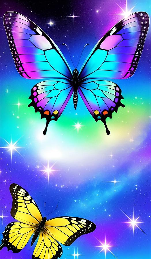 Butterfly Blessings 1 Digital Art by Denise F Fulmer