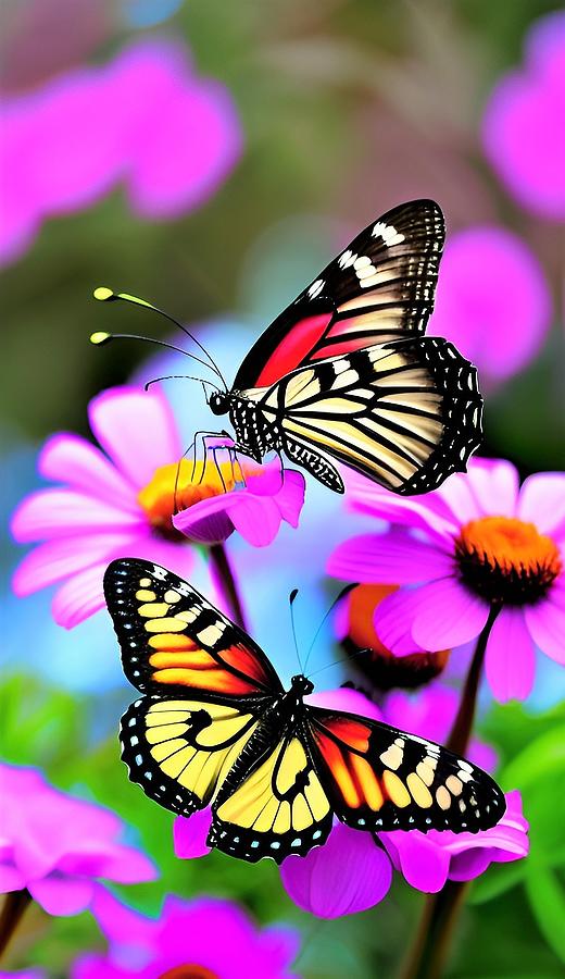 Butterfly Blessings 2 Digital Art by Denise F Fulmer