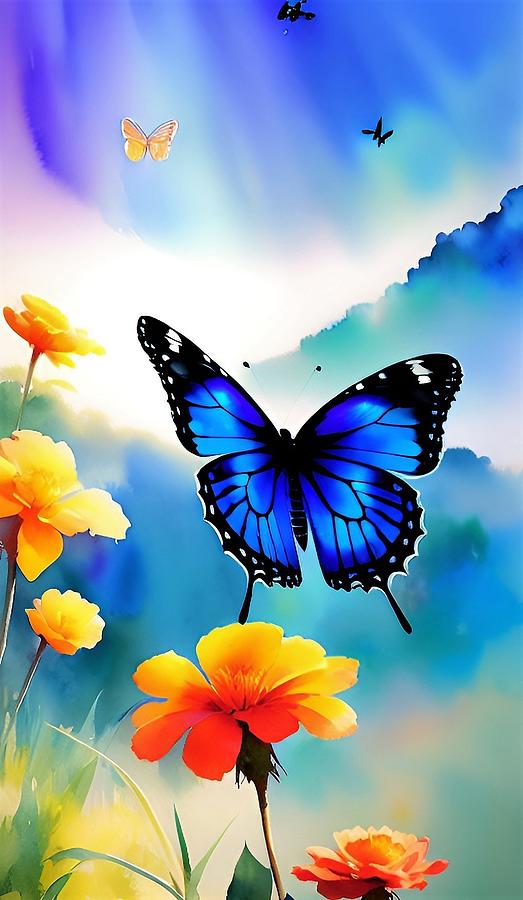 Butterfly Blessings 3 Digital Art by Denise F Fulmer