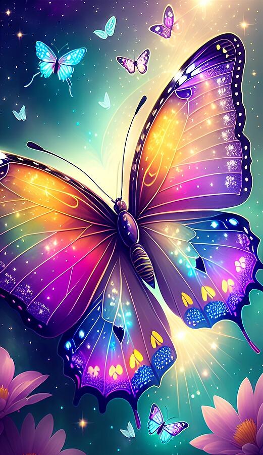 Butterfly Blessings 4 Digital Art by Denise F Fulmer