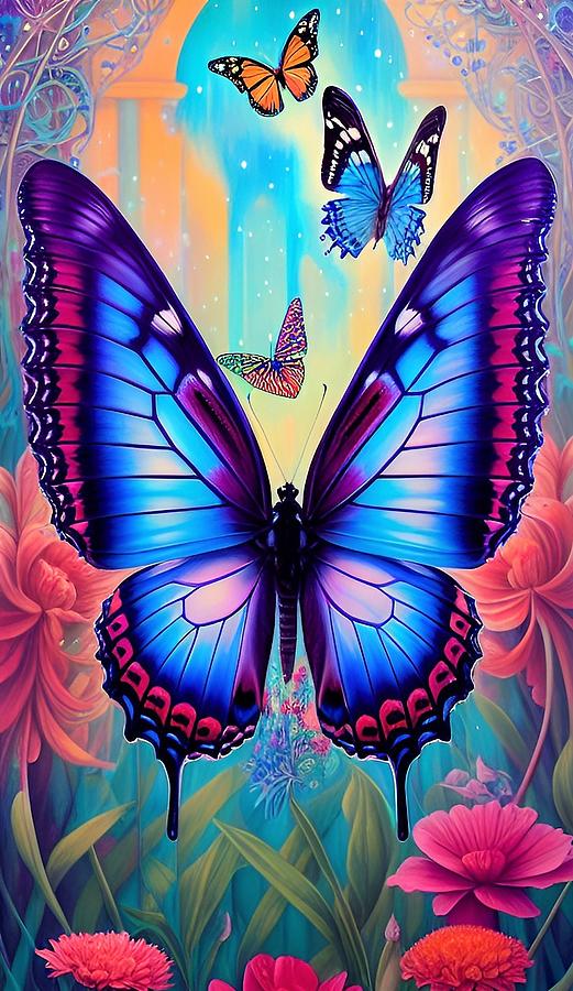 Butterfly Blessings 5 Digital Art by Denise F Fulmer