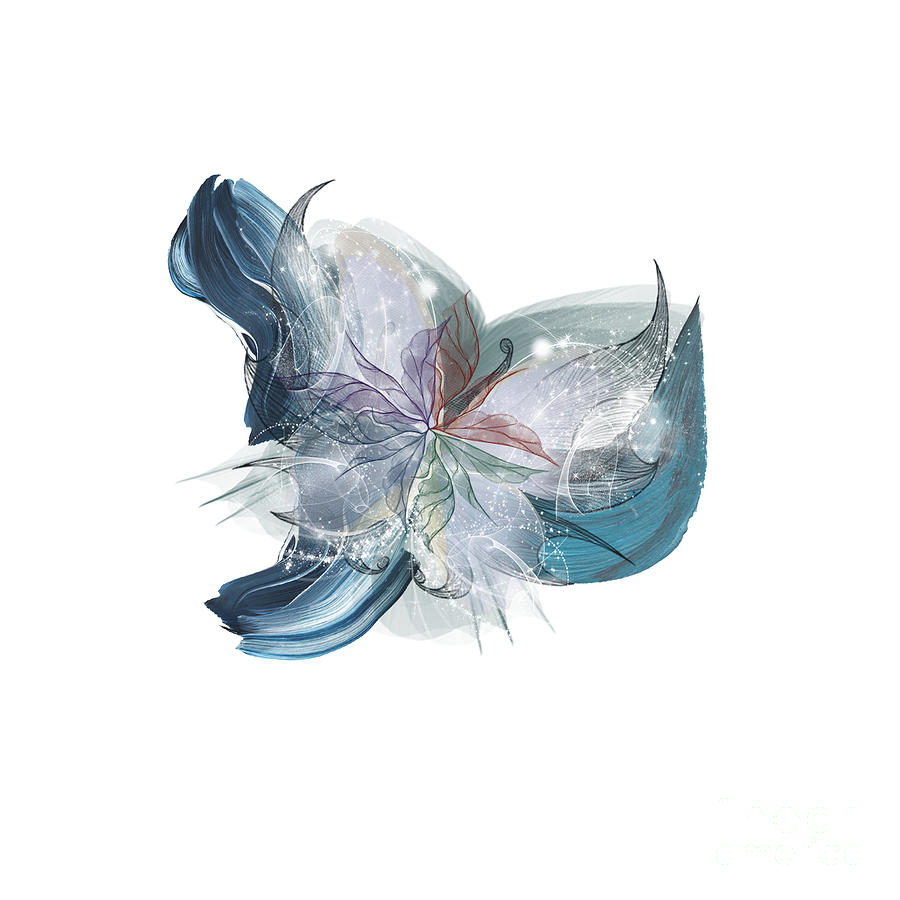 Butterfly Blue Digital Art