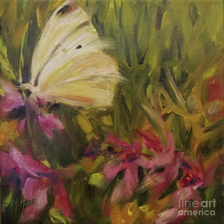 Butterfly Breeze Painting by Mary Hubley