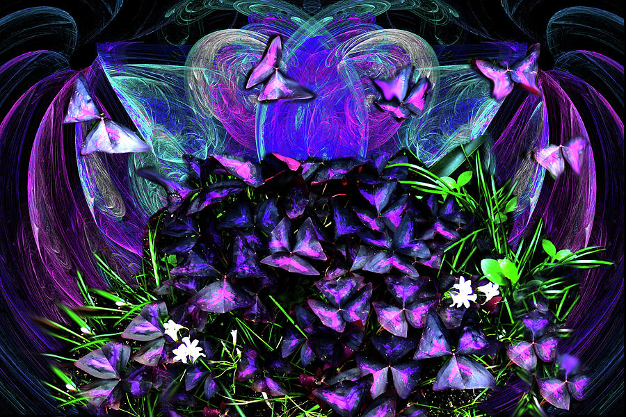 Butterfly Bush Digital Art by Lisa Yount